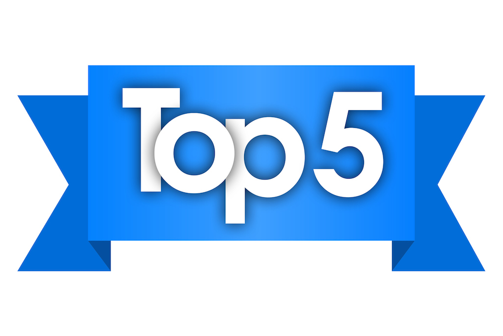 Blue banner with white letters spelling 'TOP 5' | top 5 tips about water faucet maintenance. 