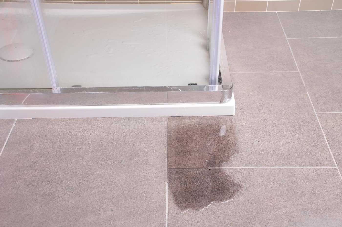 Bathroom shower pan leak.