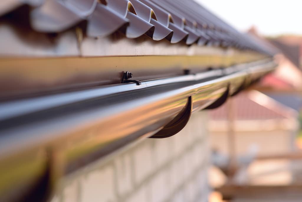 Roof Drain on top of home. 