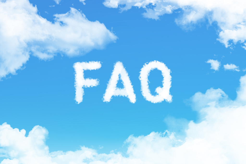 Clouds in sky spelling out FAQ. | FAQ about Storm Drain Cleaning Service