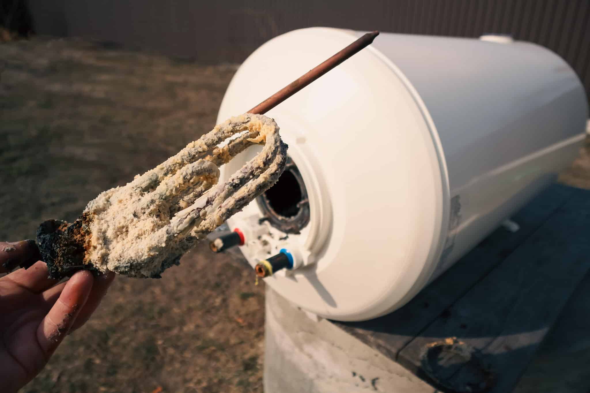 Replacing a heating element damaged by scale and limescale. Repair and maintenance, Water Heater.