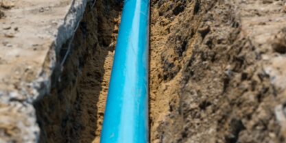 Water main replacement in Irving.