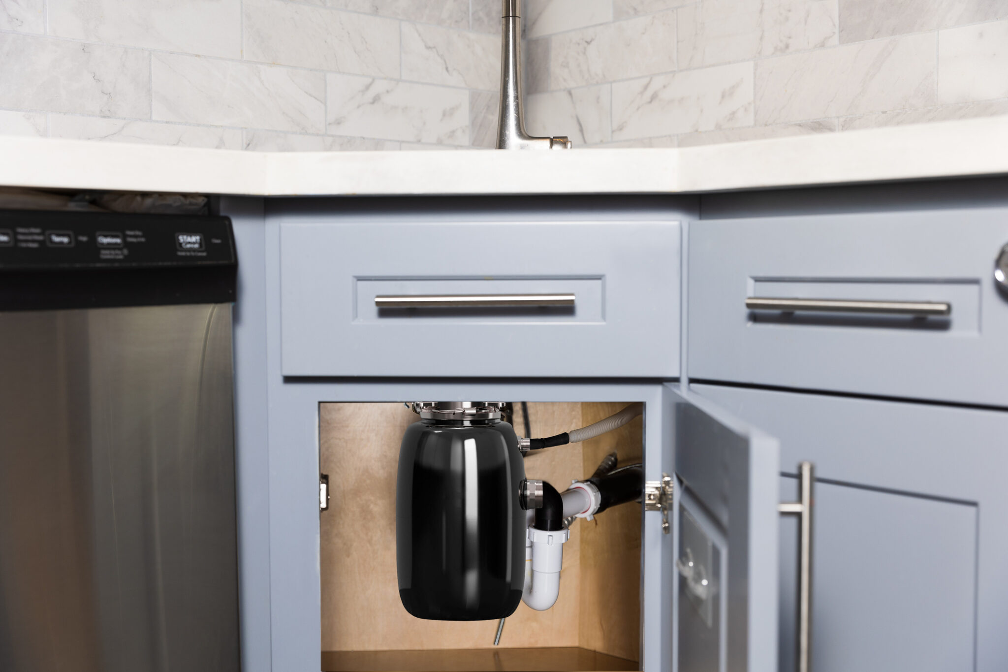 Clogged garbage disposal units.