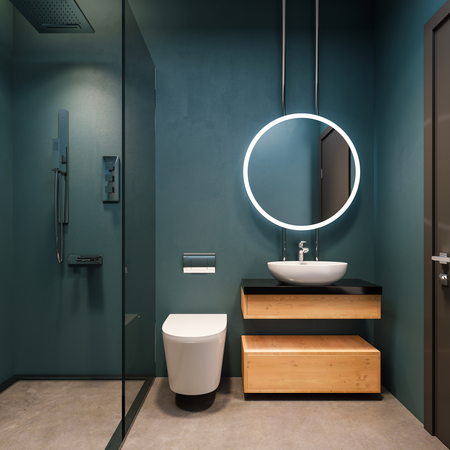 High-tech bathroom.