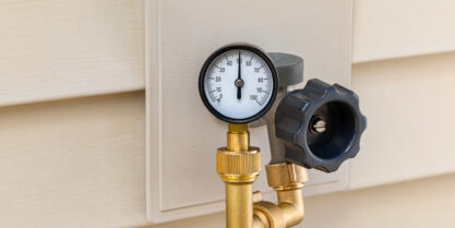 High water pressure.