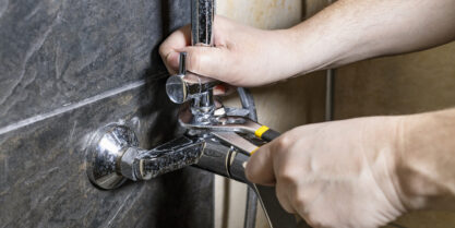 Shower valve repair in Irving, TX, stops temperature swings.