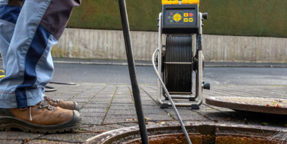 Sewer camera inspection.