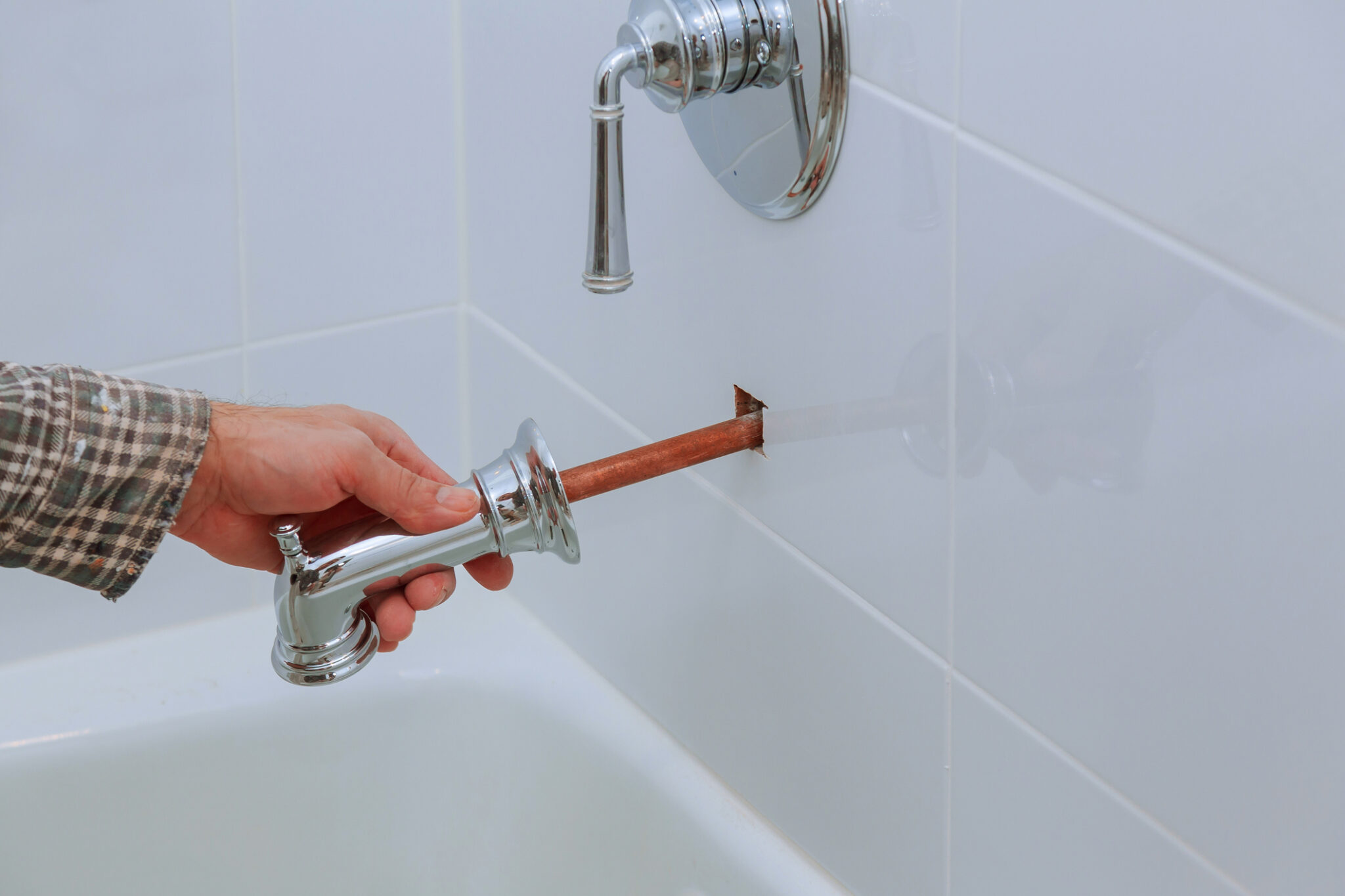 Bathroom tub spout diverter replacement.