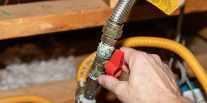 Gas sediment trap, protect your appliance from debris.