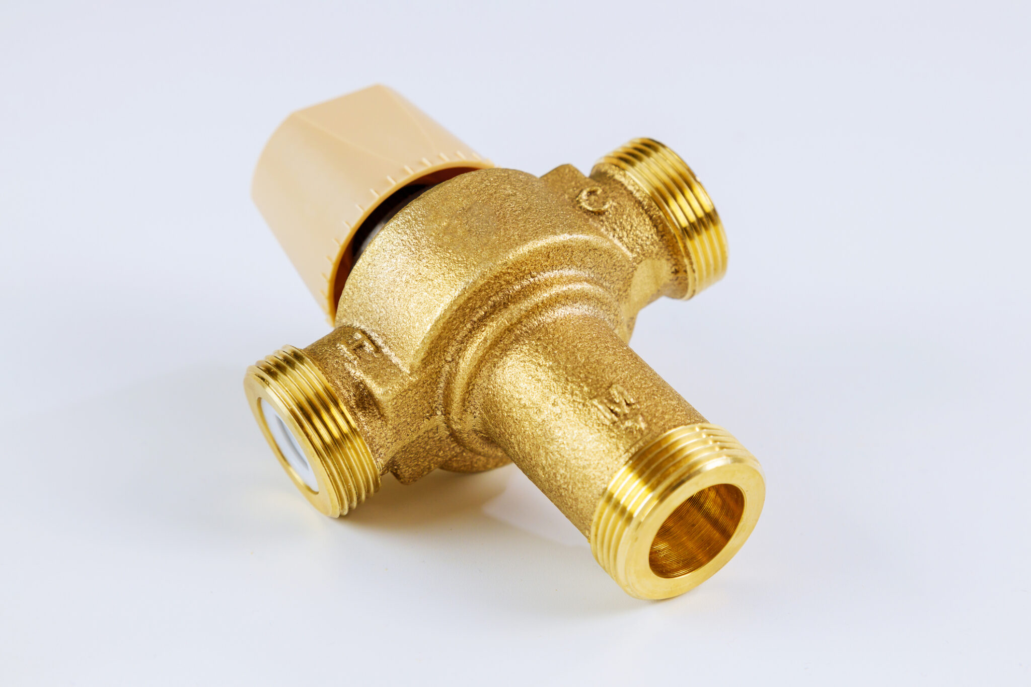 Thermostatic mixing valve.